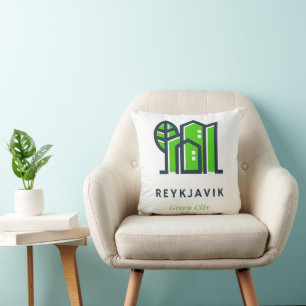 Almofada Reykjavik, Islândia, Cidade Verde Sustentável