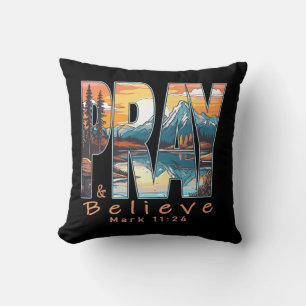 Almofada Reze e acredite na Design cristã