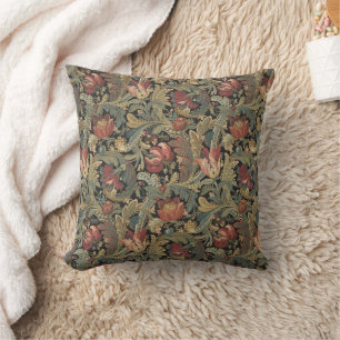 Almofada Rich Floral Tapeçaria Brocade Antique Clássica
