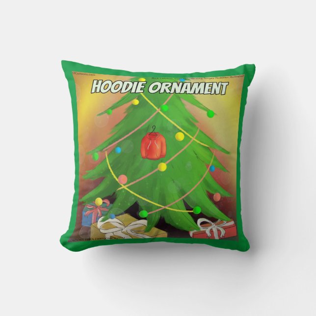 Almofada Rick Londres "Hoodie Ornament" Feliz Natal (Frente)