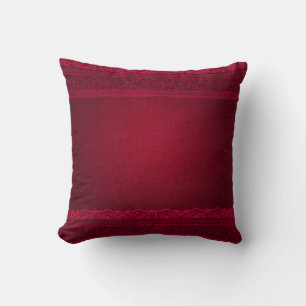 Almofada Rico e Na moda de fundo vermelho elegante