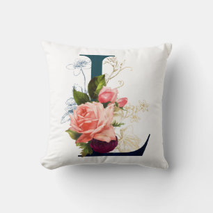 Almofada Rico Floral Monograma - Letra L