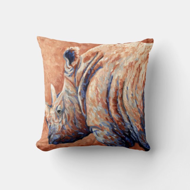 Almofada Rinoceronte azul (Frente)