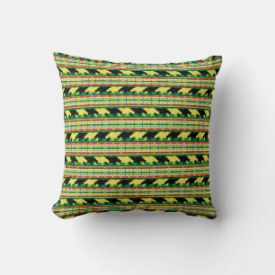 Almofada Rinocerontes Safari Weave Patterno