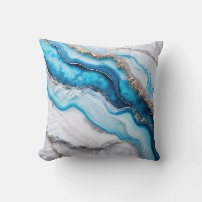 Almofada Rio Azul Marble (Frente)