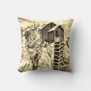 Almofada Rio Colorado Rocky Mountain River Crystal Mill