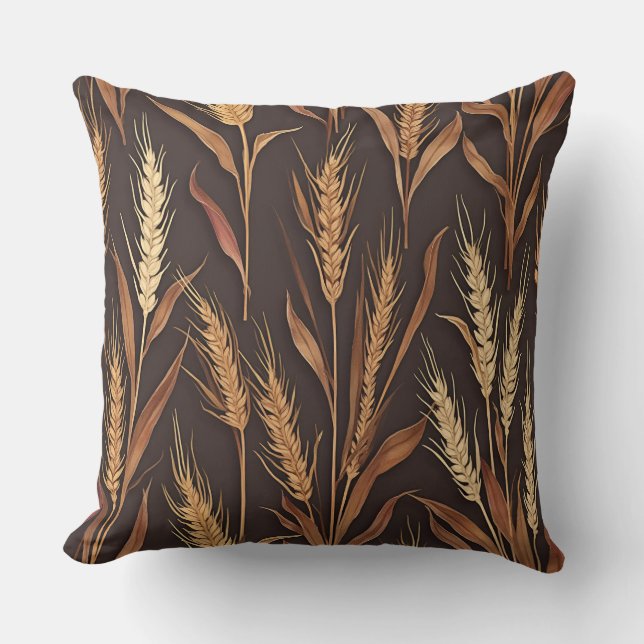 Almofada Ripe Ears of Grain, Autor Natasha Us (Frente)