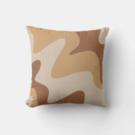 Almofada Ripple Rhythm Cream Travesseiro decorativo castanh