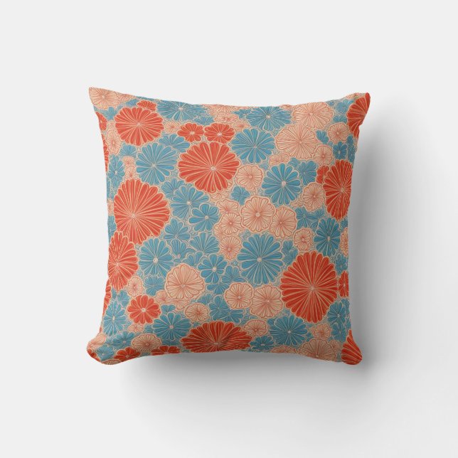 Almofada Ritmo Kimono: Um padrão de inspiração japonesa (Frente)