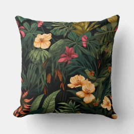 Almofada Roar & Explorar Botânica da Floresta Tropical