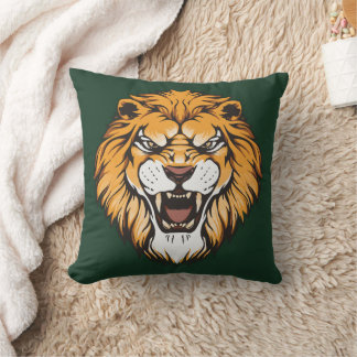 Almofada Roaring Lion Face Decorative Pillow