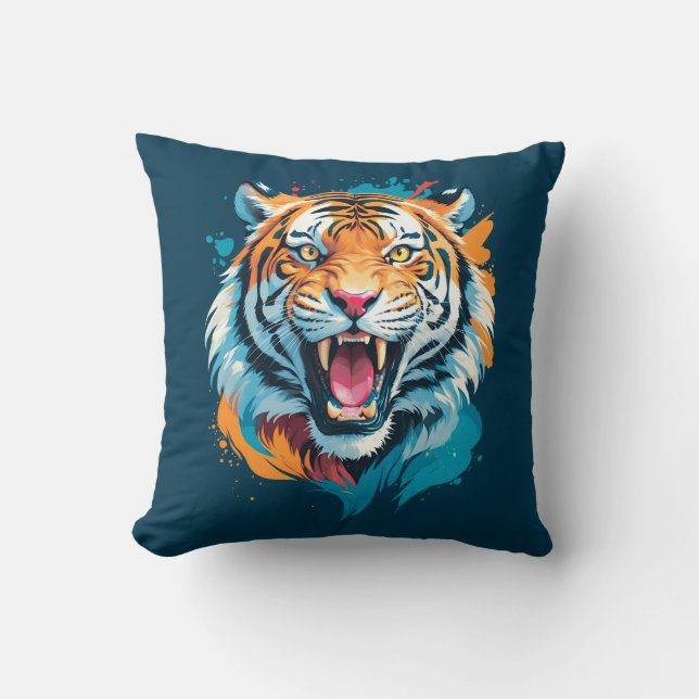 Almofada Roaring Tiger Face (Frente)