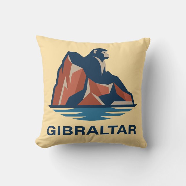 Almofada Rocha de Gibraltar (Frente)