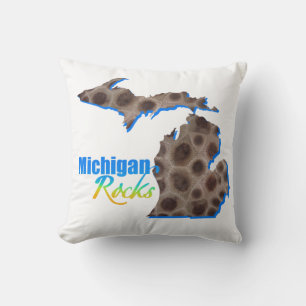 Almofada Rochas de Michigan Estilo de pedra de Petoskey
