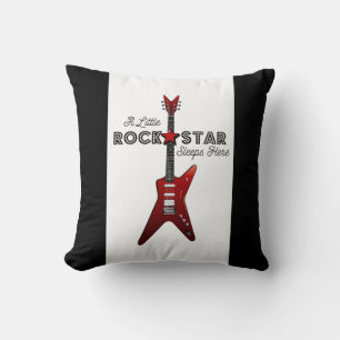 Almofada Rock and Roll Baby Rocker Kid Guitar Rockstar Thor
