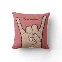 ROCK ON travesseiro decorativo personalizado