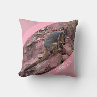Almofada Rock Wallaby e Bebê, Meninas de Destaque Rosa