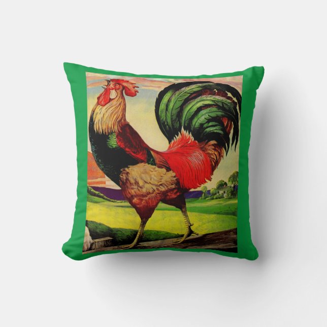 Almofada Rocky the Handsome Rooster (Frente)