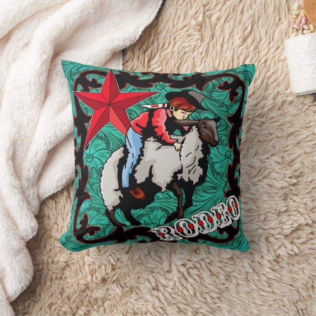 Almofada Rodeo Cowboy Mutton Bustin - Travesseiro decorativ (Cobertor)