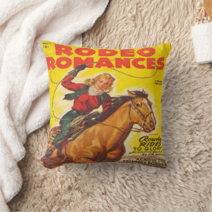 Almofada Rodeo Rodeo-Cowgirl Ocidental Roping Rodeo Romance