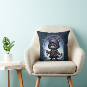Almofada Rogue Feline Fantasy Adventure