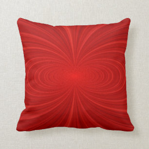 Almofada Rolo Vermelho Elegante Vibrante