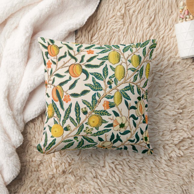 Almofada Romã Fruta William Morris Vintage  (Cobertor)