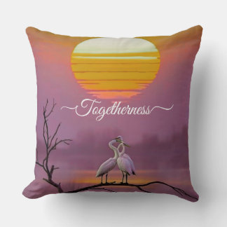 Almofada Romantic Birds at Sunset, Love & Unity Decor Accen
