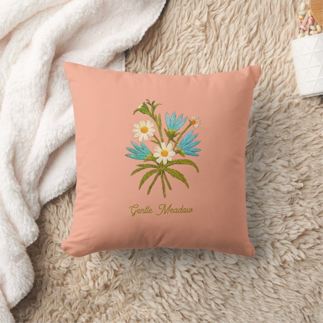 Almofada Romantic Flower – Botanical Fantasy Bouquet Pillow (Cobertor)