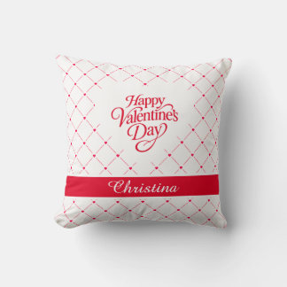 Almofada Romantic Red Hearts Personalized Valentine
