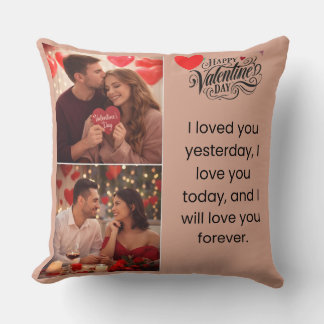 Almofada Romantic Valentine Love Quote Throw Pillow