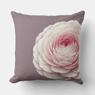 Almofada Romântica Fumê Malva Floral