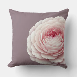 Almofada Romântica Fumê Malva Floral