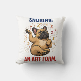 Almofada Roncar É Uma Forma De Arte Humor Francês Divertido