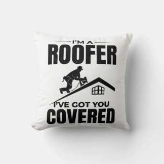 Almofada Roofer - Eu tenho você coberto de Design de telhad