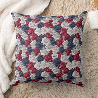 Almofada rosa 3d Branco Marinho Vermelho