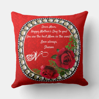 Almofada Rosa Abstrato de dois Designs lado 2 modernos