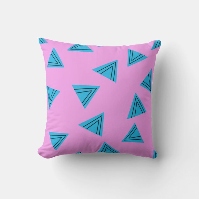 Almofada Rosa abstrato moderno e trendy feminino  (Frente)