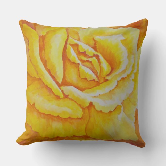 Almofada Rosa amarelo (Frente)