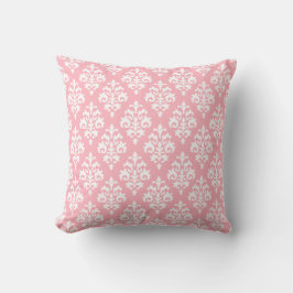 Almofada Rosa claro moderna e Travesseiro decorativo branco