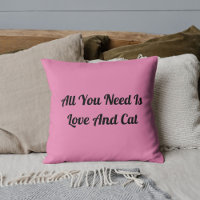 Rosa Claro Personalizado de Amor e Gato Fofo