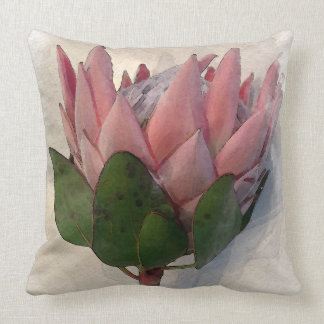 Almofada Rosa claro Rei Protea Travesseiro de papel aquoso