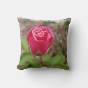 Almofada Rosa com Gota de Orvalho