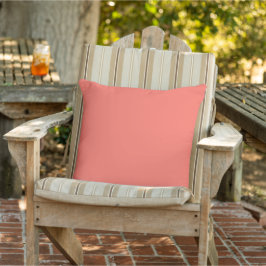 Almofada Rosa Coral Moderno Cor Sólida Simples