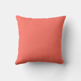 Almofada Rosa Coral Moderno Cor Sólida Simples