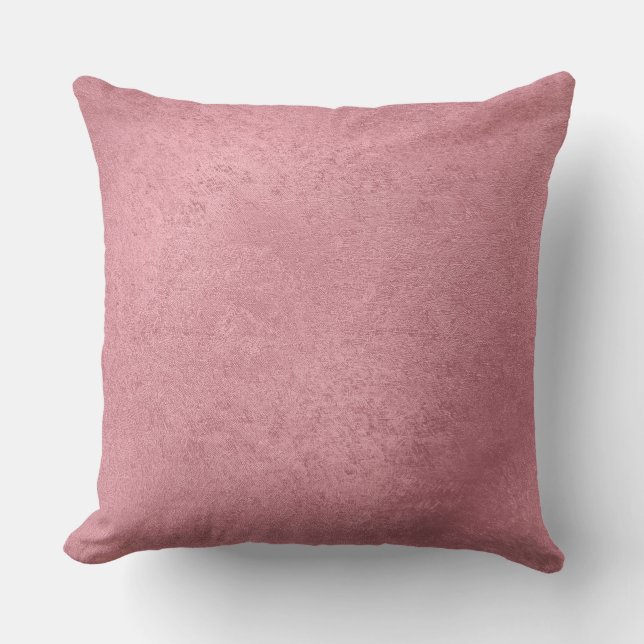 Almofada Rosa de faux moderno (Frente)
