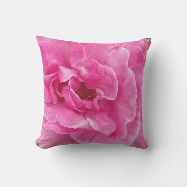 Almofada Rosa de Jardim Rosa (Frente)