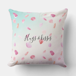 Almofada Rosa de Pêssegos Cor-de-Água Cor Rosa - Mínimo - M