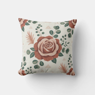 Almofada Rosa do Deserto de Padrões Estéticos de Boho