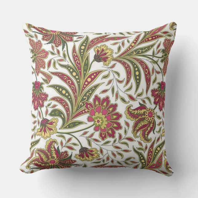 Almofada Rosa Dourado Travesseiro Floral Multi (Frente)